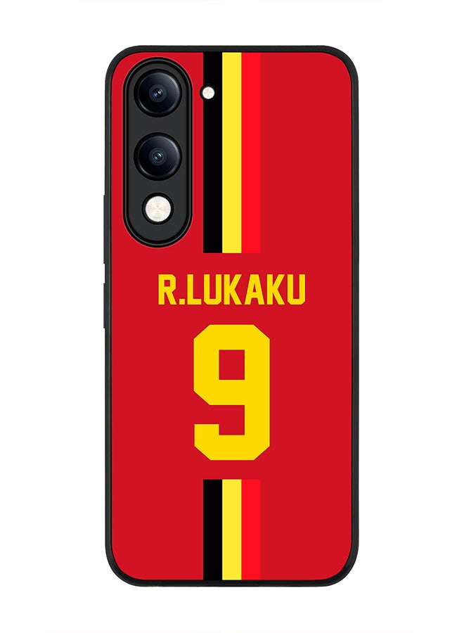 For vivo Y29s 5G / Y19s 5G Case,Slim fit Camera Protection, Shockproof Thin Phone cover  - Football - Belgium,  R.Lukaku